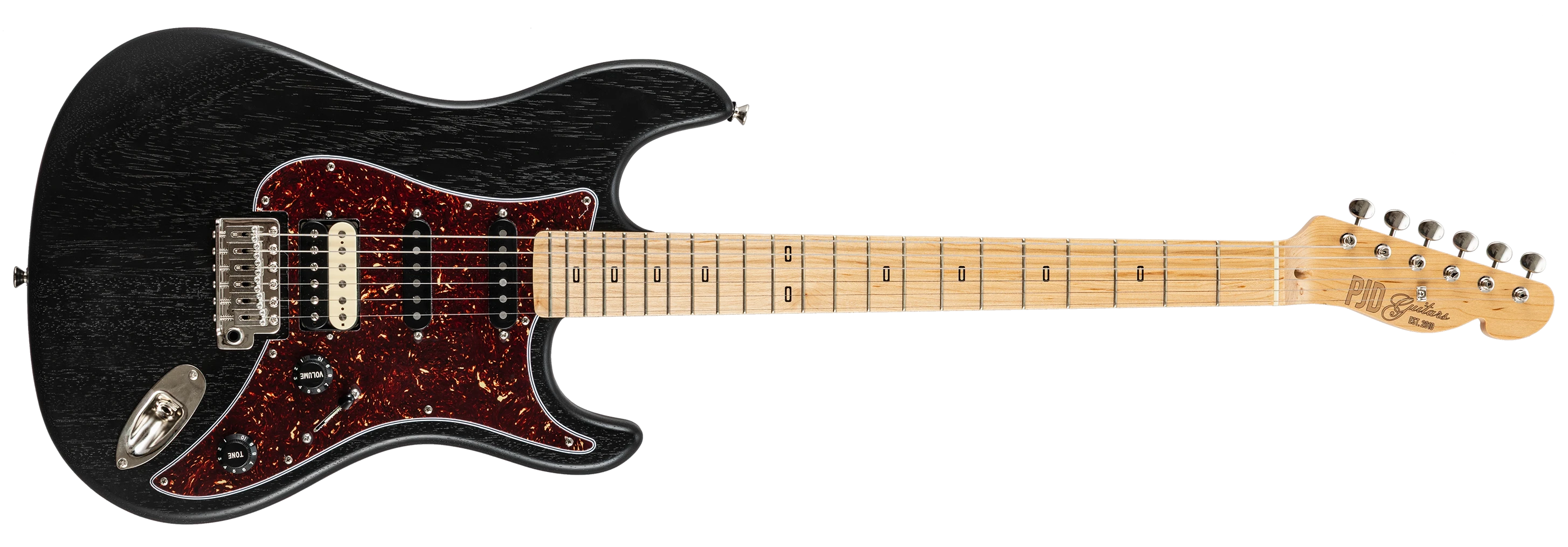 PJD Guitars Woodford Standard Plus black Tremolo